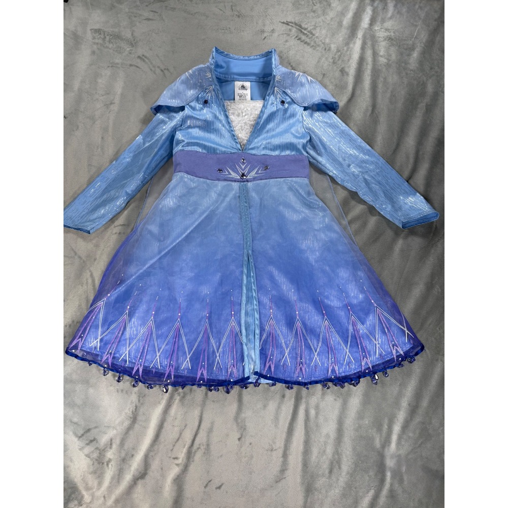 Disney Frozen 2 Elsa Traveler Deluxe Costume Girl's Sz 4 Blue Halloween Dress Up